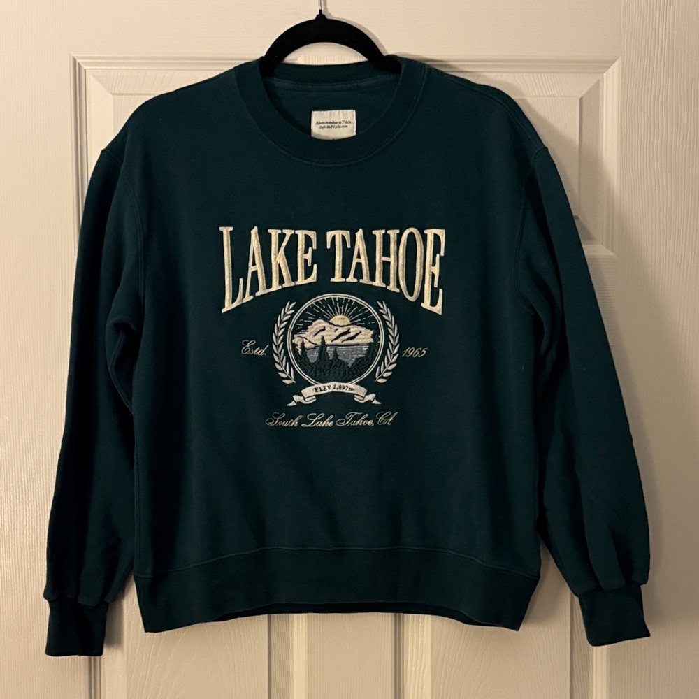 Abercrombie & Fitch Dark Green Lake Tahoe Sweatshirt
